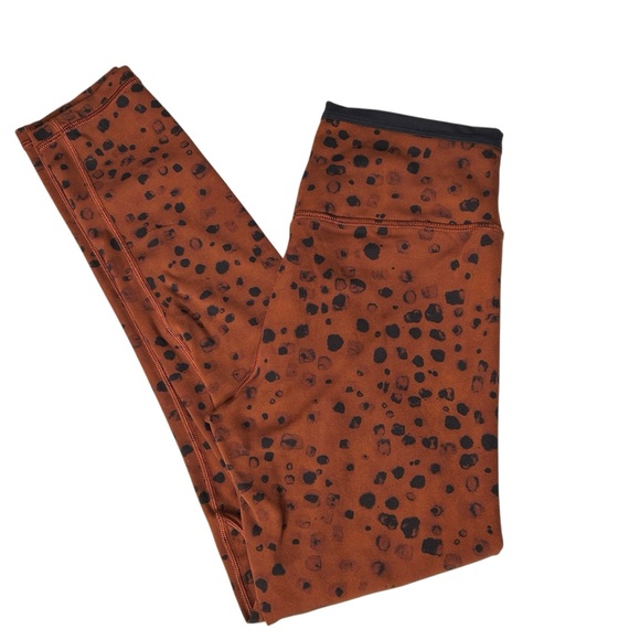 Stori Leggings Womens 6 Brown Black Challenge 7/8 Tight Hazy Spot Brandy Onyx - Picture 1 of 14